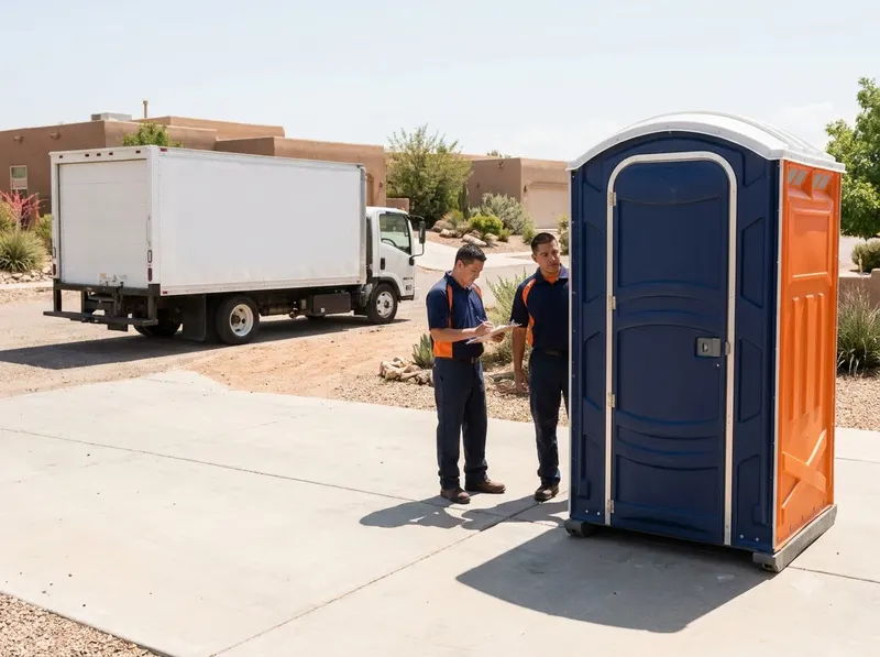 Deluxe Flushing Portable Toilet Rental in Albuquerque, NM